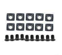 Lot de 10 inserts carrés indexables en carbure de tungstène de 15 mm pour têtes de rabot et tours CNC - 15 × 15 × 2,5 mm, 4 pour bord, biseau 30°, rayon R150