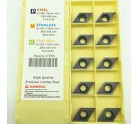 Lot de 10 inserts DCMT11T304 LF6018, outils de tournage en carbure pour un traitement efficace de l'acier inoxydable