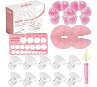 Lot de 10 Inserts de Bride 13/15/17/19/21mm + 2 Coussinet Gel sans BPA | Allaitement Compresse Froide Et Chaude Pour Sein, Compatibles avec Momcozy/Bellababy/KISSBOBO/Medela/Nuliie tire-laits