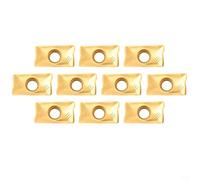 Lot de 10 inserts de coupe en carbure R39017 04 08MPM 1025 pour une utilisation avec clé standard pour simplifier le remplacement de la lame et du joint