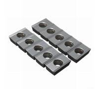 Lot de 10 inserts de fraisage en carbure de tungstène de qualité en aluminium, APKT1604PDFR-MA H01, outil de tournage en carbure cémenté dureté 15-50HRC