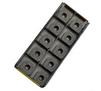 Lot de 10 inserts de fraisage en carbure R245-12T3M-PM 4230, réduisent la force de coupe de 20 %, haute résistance à l'usure pour acier inoxydable, tenue d'outils de tour CNC