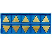 Lot de 10 inserts de fraisage en carbure TPG221, TPGN110304 avec revêtement en étain pour fraises indexables