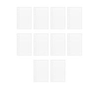 Lot de 10 inserts de planificateur A6 - 10,6 x 16,5 cm - En polypropylène - Pochettes rechargeables pour organiseur de cartes de crédit, cartes de visite, espèces, photos - Pochettes transparentes A6