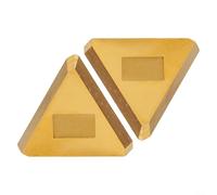 Lot de 10 inserts de tour en carbure TPKN2204PDSKR TPKN43PDSKR pour traitement de l'acier CNC outils de tournage avec bonne résistance
