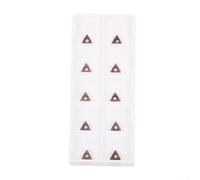 Lot de 10 inserts de tournage d'angle en carbure de tungstène de 8 mm pour mini machine à chanfreiner pneumatique, compatibles avec TMPT080204N, lames triangulaires remplaçables pour ébavurage et