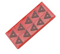 Lot de 10 inserts de tournage en carbure de tungstène TNMG331 TNMG160404-MA BP010 Triangle 60 ° CNC fraises pour tour de tour pour finition semi-finition