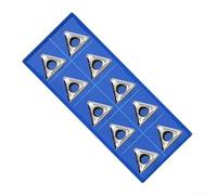 Lot de 10 inserts de tournage en carbure TCGT090202AK pour STUCR09 avec trempe sous vide et rupture efficace des copeaux pour usinage de pièces d'arbre et de boîtier