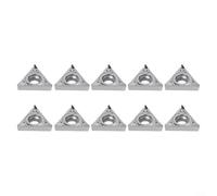Lot de 10 inserts de tournage en carbure, TCGT110202-AK pour usinage de l'aluminium et de l'acier, inserts indexables pour tour CNC
