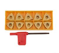 Lot de 10 inserts de tournage en carbure WNMG080404 pour outil de tour CNC, haute adhérence et forte résistance, pour semi-finition et finition industrielle