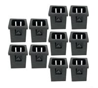 Lot de 10 inserts de tube pour équipement de fitness pour conversion de 38 mm à 26 mm, plastique, design absorbant les chocs