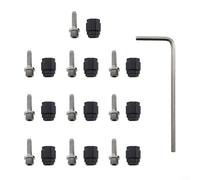 Lot de 10 inserts en alliage d'acier avec clé à molette (Noir)