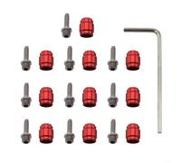 Lot de 10 inserts en alliage d'acier avec clé à molette (rouge)