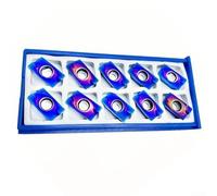 Lot de 10 inserts en carbure APMT1604 PDERDP pour fraisage 400R avec contrôle efficace des copeaux et réduction de la force de coupe pour usinage d'arbre de boîte de vitesses et de pièces de boîtier