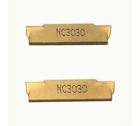 Lot de 10 inserts en carbure cémenté MGMN150G NC3030 pour le travail des métaux pour outils de rainurage, longue durée de vie et réduction des coûts d'outil