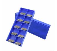 Lot de 10 inserts en carbure CNC pour outils de tour comprenant 40 types pour l'usinage de matériaux en acier, fonte, aluminium et acier inoxydable (KNUX 160405R)