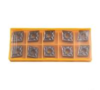 Lot de 10 inserts en carbure CNMG120408-MA pour usinage en acier inoxydable, convient pour les passes semi-finition et finition