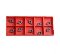 Lot de 10 inserts en carbure DCMT070204 pour le travail des métaux, remplacement pratique avec clé à molette pour tournage de tour