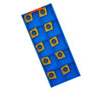 Lot de 10 inserts en carbure de tungstène CCMT09T308 HMP pour les opérations CNC à haute charge - Caractéristiques améliorées de la coupe et de la gestion des copeaux