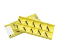 Lot de 10 inserts en carbure de tungstène pour tour CNC MGMN150 MGMN500 pour rainurage et tournage efficaces des matériaux en acier et en fer (MGMN250-G LF6018)