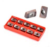 Lot de 10 inserts en carbure indexables APKT1604 25R0 8 APMT1604DER VP15TF pour acier inoxydable et fer avec haute adhérence et résistance