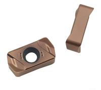 Lot de 10 inserts en carbure LNMU0303ZER-MJ AH725 pour tour CNC, outil de tournage indexable pour la finition et la finition, compatible avec les matériaux P.for M