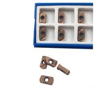Lot de 10 inserts en carbure LNMU0303ZER-MJ AH725 pour tour CNC, outil de tournage indexable pour le travail des métaux, compatible avec les matériaux P.M