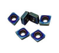 Lot de 10 inserts en carbure Nano Blue CCMT060204/CCMT060208 KT7030, outil de tournage interne for tour à métaux, outil de coupe CNC(CCMT060208 KT7030)