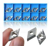 Lot de 10 inserts en carbure pour aluminium DCGT11T304-AK H01 DCGT32.51 - Longue durée de vie même dans des environnements très sales