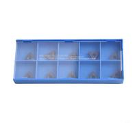 Lot de 10 inserts en carbure TCMT21.51 pour fraisage CNC TCMT110204 HM 1125, lame d'outils de tournage résistants à l'usure pour acier, ensemble d'inserts indexables