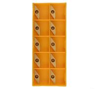 Lot de 10 inserts en carbure VCMT110304 pour tournage en acier inoxydable avec remplacement facile de la lame à l'aide d'une clé à molette
