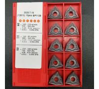Lot de 10 inserts en carbure WNMG080404 MA pour tournage extérieur CNC - Embouts indexables pour usinage en fonte, travail des métaux