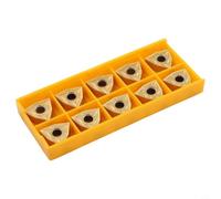 Lot de 10 inserts en carbure WNMG080404MA, conçus pour le tournage de tour CNC, offrent une forte résistance et un avantage de vitesse