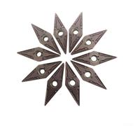 Lot de 10 inserts indexables VNMG160404-MA pour usinage en acier inoxydable, compatibles avec les porte-outils MVJNR/L S***-DVQNR, haute résistance à l'usure