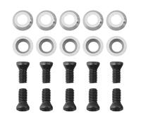 Lot de 10 inserts ronds en carbure pour tournage du bois, diamètre 8,9 mm x épaisseur 0,85 mm, angle de coupe 30°, remplacement indexable avec vis