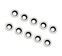 Lot de 10 inserts ronds indexables CI5 en carbure de tungstène de 8,9 mm pour outils de tournage du bois - pour outils de travail des métaux CNC, compatible