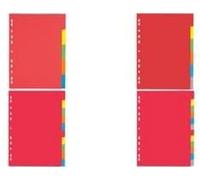 Lot de 10 intercalaires Pagna 31101-20 A4 en 5 couleurs