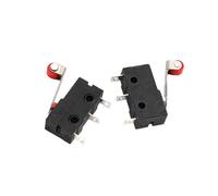 Lot de 10 interrupteurs à 3 broches NO/NC, limite 5 A, 125 V, 250 V AC, levier à arc à rouleau, action rapide(Roller Lever)