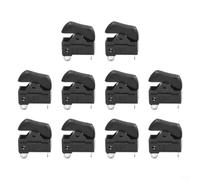 Lot de 10 interrupteurs à bascule 3 broches 3 vitesses 3 positions OFF-ON-ON type bateau pour sèche-linge, matériau PA66 compact résistant à la chaleur, adapté pour les applications industrielles et
