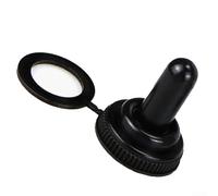 Lot de 10 interrupteurs à bascule en caoutchouc avec joint étanche et protection contre la poussière, diamètre du trou d'arbre 6 mm/12 mm