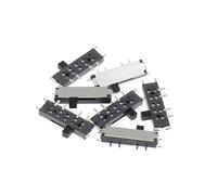 Lot de 10 interrupteurs à bascule SMD 8 broches marche-arrêt-marche 1P2T LTRAJUYNH