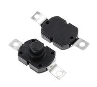 Lot de 10 interrupteurs à bouton-poussoir 30 V 1 A for lampe de poche, verrouillage 17 x 12 x 9,5 mm, interrupteur for lampe de table, interrupteur à bouton-poussoir marche/arrêt LTRAJUYNH