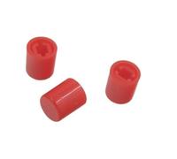 Lot de 10 interrupteurs à bouton-poussoir PS-22F03 à angle droit avec capuchon DPDT double pôle 6 broches auto-bloquantes (10 capuchons)