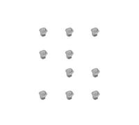 Lot de 10 interrupteurs à encastrer D21x21, Plastique, Gris