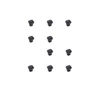 Lot de 10 interrupteurs à encastrer D21x21, Plastique, Noir