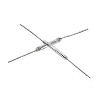 Lot de 10 interrupteurs à lames magnétiques 2 x 14 mm normalement ouvert avec temps de réponse de 1 0 ms