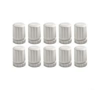 Lot de 10 interrupteurs à volant manuel pour collecteurs de chauffage au sol M30 x 1,5 - Régulation de la température du radiateur - Blanc - 46,5 x 34 mm - Contrôle manuel pour radiateur et collecteur