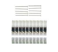 Lot de 10 interrupteurs muraux de type 86 - Avec vis et crochet - Pour réparation de prise murale