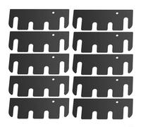 Lot de 10 joints de charnière de porte en acier inoxydable - Kit de réparation - 10,2 x 3,8 cm