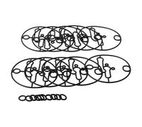 Lot de 10 joints de cuve de carburateur compatibles avec Briggs & Stratton 698781, joints en caoutchouc durable pour une prévention fiable des fuites et une performance améliorée du moteur